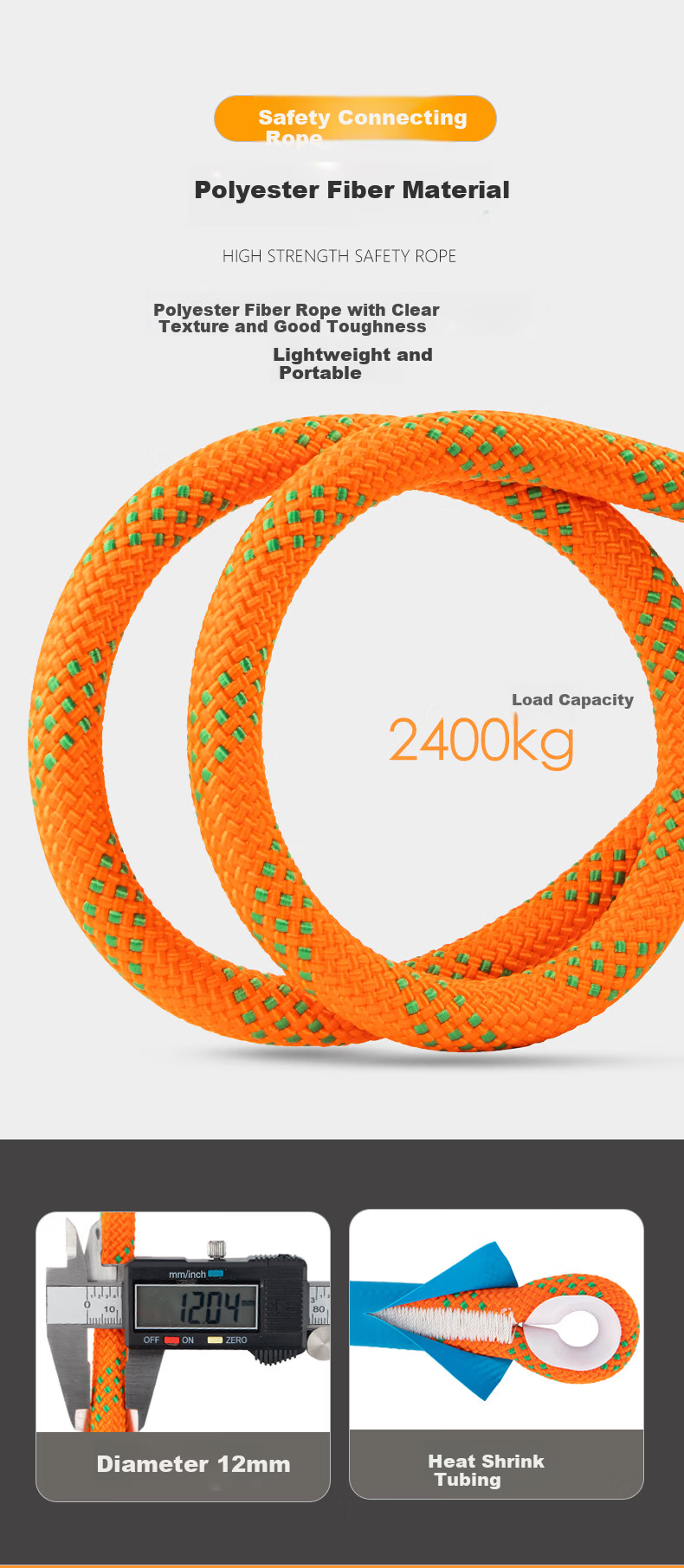 Locroyon Five-Point Safety Harness, High-Altitude Work, Full-Body Fall Protection National Standard Safety Belt, Double Large Hooks 5 Meters (Beijing Warehouse Fast Delivery) 12
