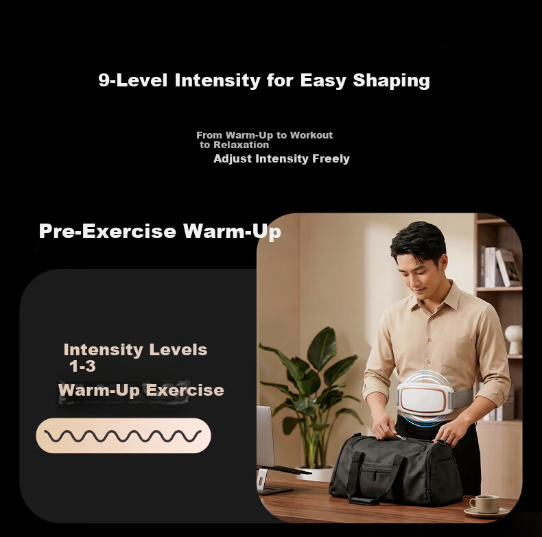 HOT KNEE Fat Burning Shaking Slimming Machine Lazy Fitness Weight Loss Massager Waist Belt Fat Burning Shaping Device 15