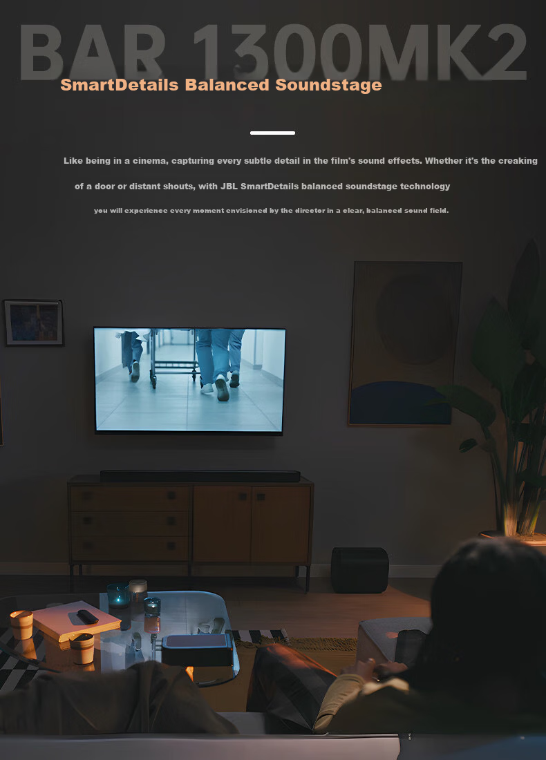 JBL Soundbar BAR 1300MK2 Dolby Atmos 11.1.4 Home Theater Soundbar Bluetooth Speaker Subwoofer Smart Computer Audio 11