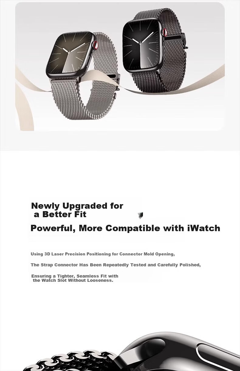 Biaodai Brother Apple Watch Ultra 3 Band Pure Titanium Metal Apple Watch Ultra 2 Silicone SE3 Titanium iWatch S11/10/9/8/7 Magnetic Titanium Wristband 13