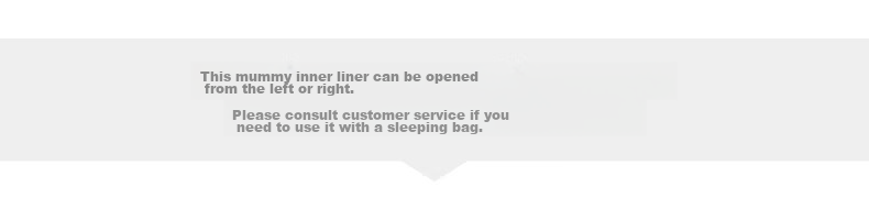 BLACKICE Adult Outdoor Sleeping Bag Liner, Dirt-Proof Bed Sheet, Mummy-Style Travel Portable Sleeping Bag Liner [Gray Blue Right Zipper] 1