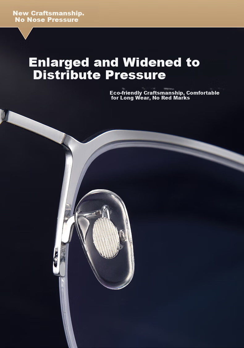 Chuangguo Men's Genuine Reading Glasses High-Definition Imported Blue Light Blocking Auto-Focus Adjustable Multifocal Premium Brand 21