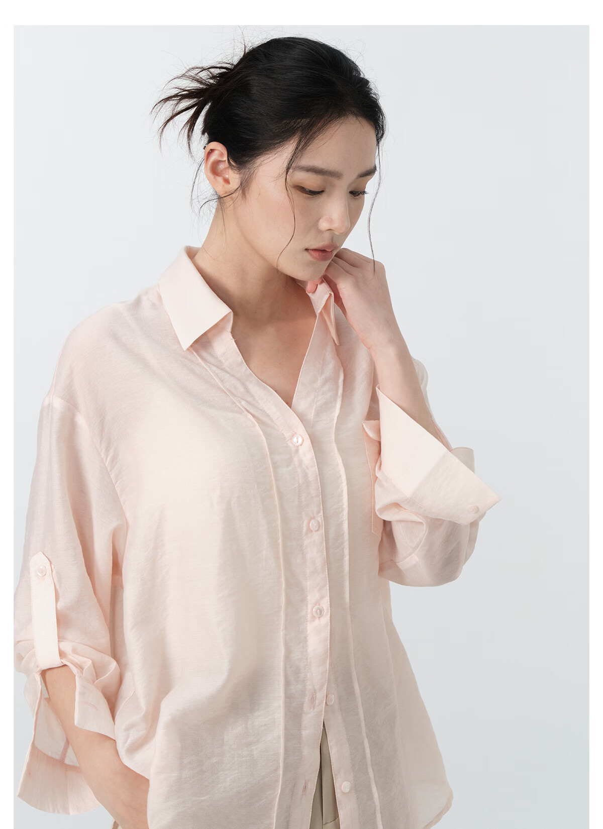 RA&RN RARN/Love Like You Lightweight Lapel Lyocell Shirt 41