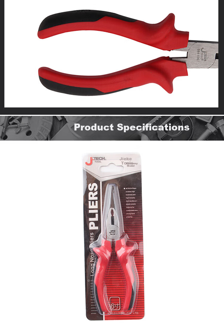 JETECH Multifunctional Needle Nose Pliers with Teeth, Electrician Wire Cutter, 6 Inch RPC-6 9