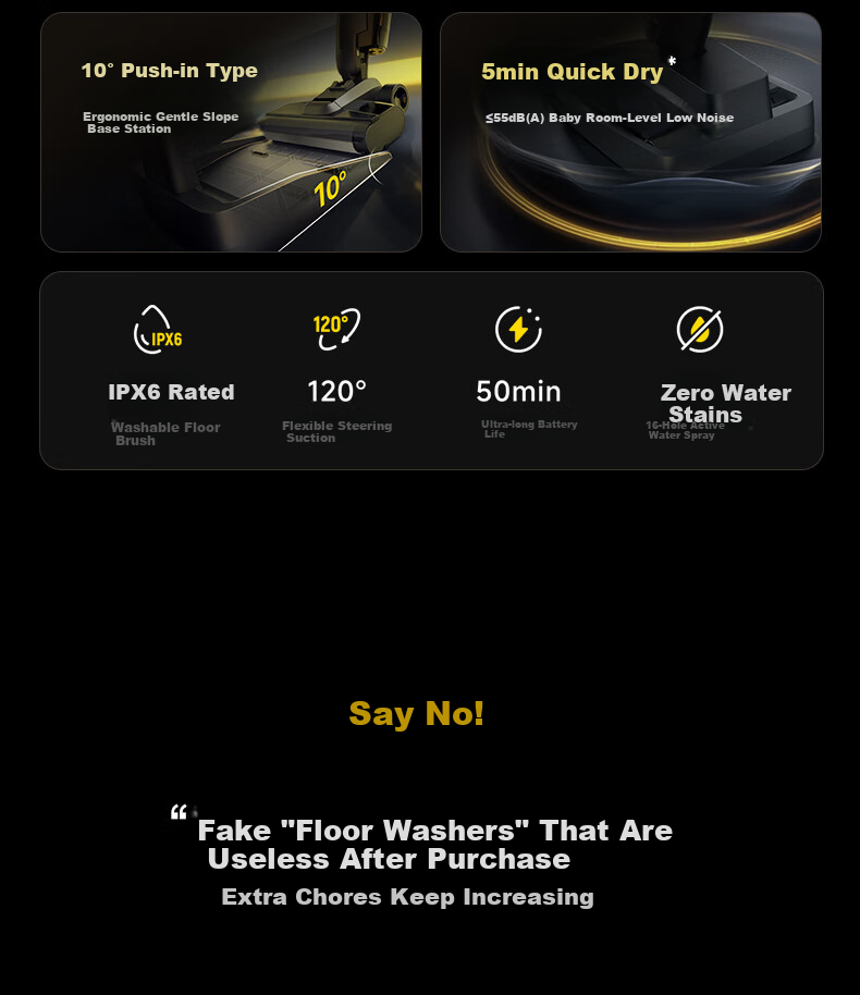 Deerma [Black Technology Bestseller] Bubble Floor Cleaner P90Pro Flagship MAX [Mechanical Arm, No Water Stains, Spot Foam Cleaning, IPX7 Waterproof Soaking, Deodorizing Floor Brush] 5