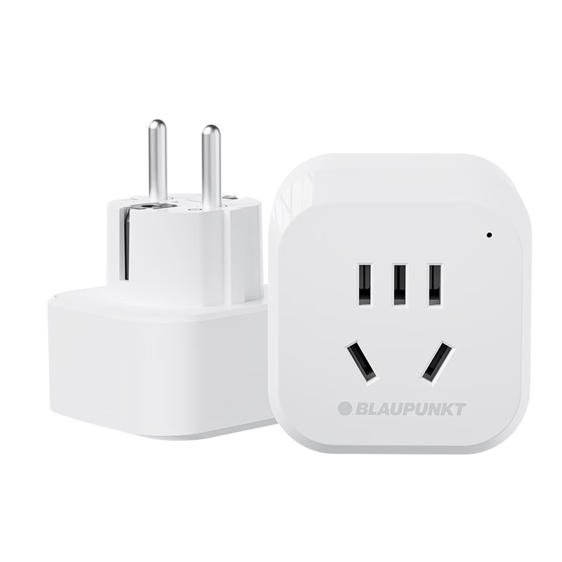 BLAUPUNKT European to Chinese Adapter Plug, Travel Converter for Korea, Europe, Germany, Russia, Thailand, Compact And Portable