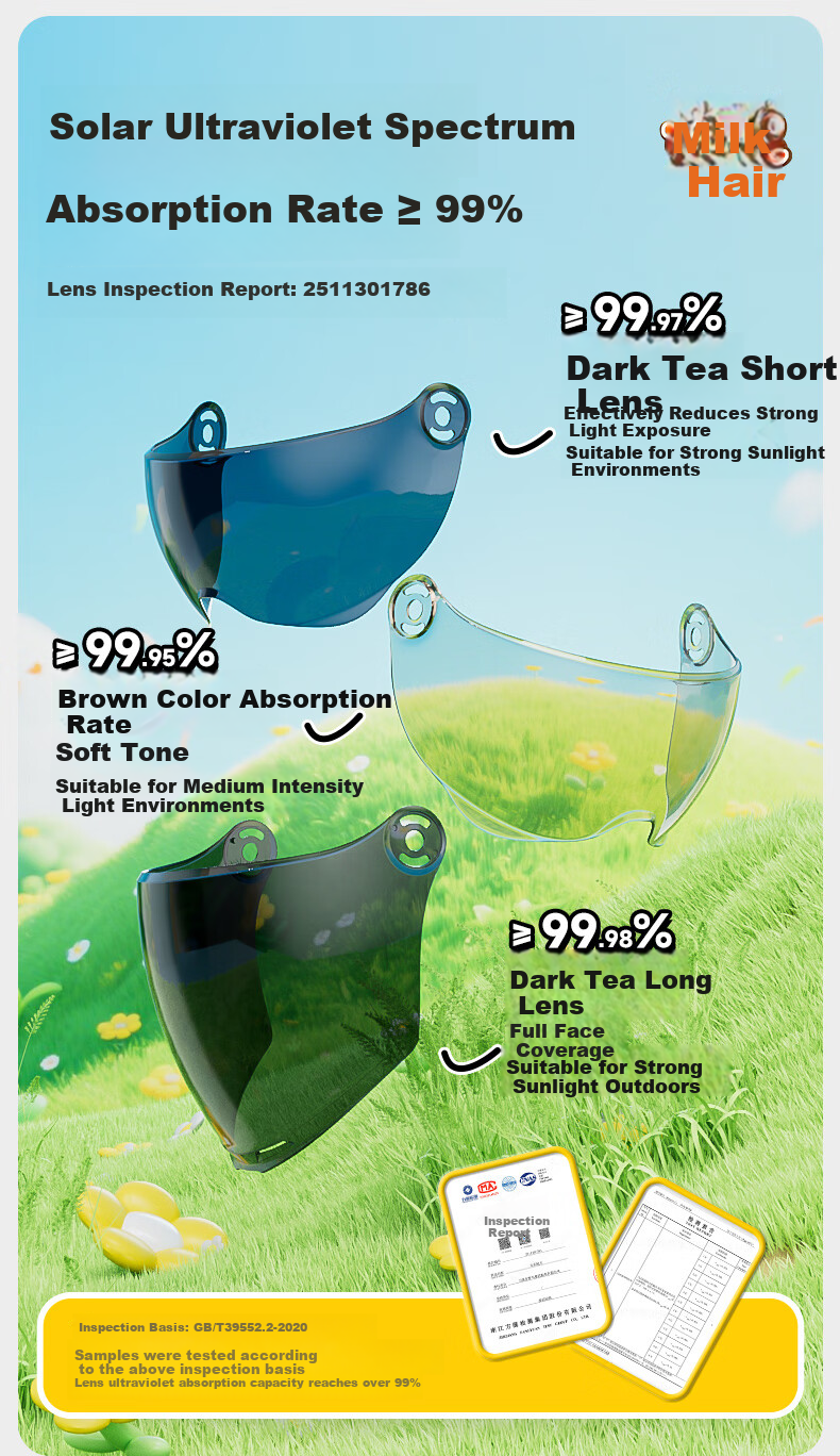YEMA YEMA [Nailong Collaboration] 3C Certified 266S Children's Helmet Summer Sun Protection Half Helmet for Boys and Girls Ages 3-12 Four Seasons Electric Motorcycle Safety Helmet Blue + Coffee Short 9