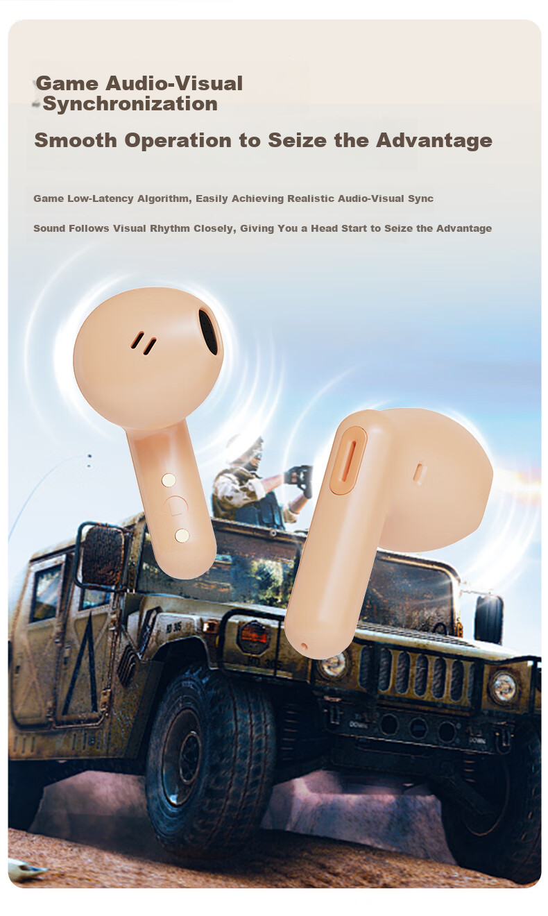 Lenovo Xiaoxin Macaron Semi-In-Ear Bluetooth 5.3 Wireless Earphones 10mm Bio-Diaphragm Long Battery Life Fast Charging Low Latency Gaming Comfortable Wear Pink 6