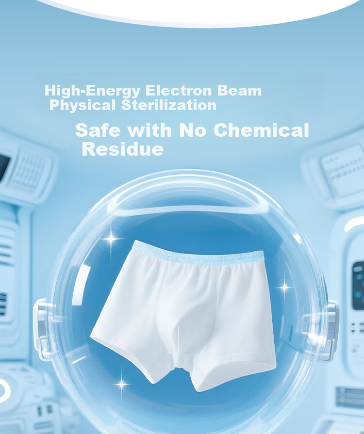 BANANA TRIP 100% Cotton Children's Disposable Antibacterial Boxer Briefs Class A Sterile Individually Packaged Girls 8-Pack XS 9