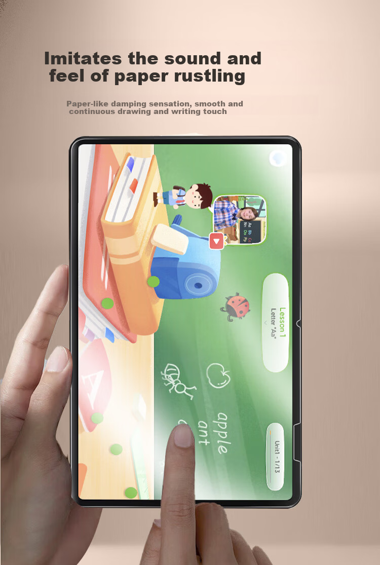 Freeson Screen Protector for Jiaoyoubang AI Learning Machine P50/P60/P60 Refreshed Version, 12.2-Inch Tablet Anti-Blue Light Protective Soft Film, Scratch-Resistant Smooth Drawing Writing Non-Paper Film 4
