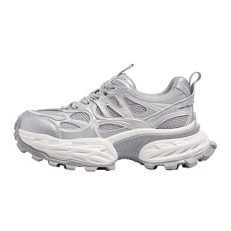 CAMEL [Yuanbao] Dad Shoes Panda Collaboration Breathable Thick Sole Millennium Sports Shoes L26S283211 Silver 38