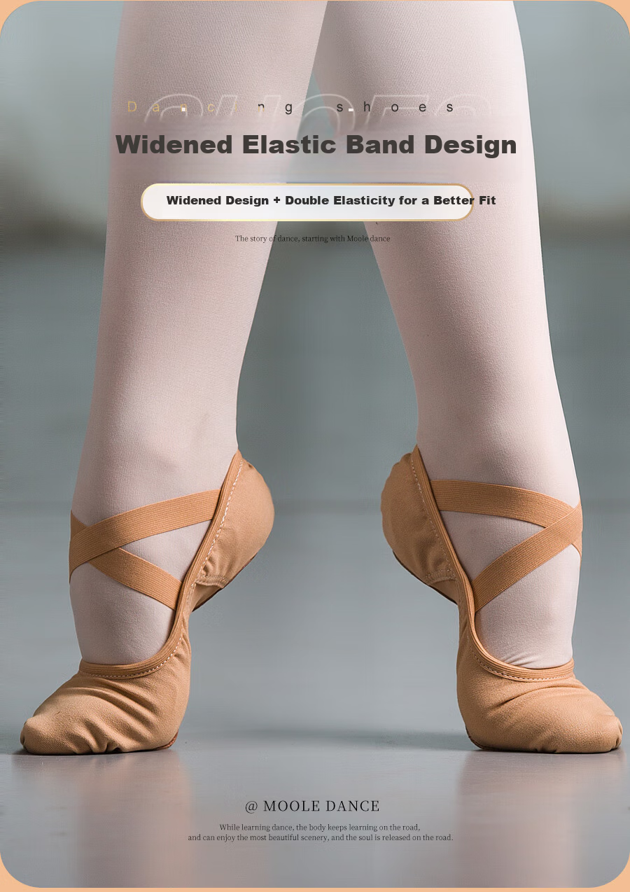 Xiaomoli Dance Elastic Dance Shoes Women Soft Sole Chinese Classical Ballet Practice Children Cat Claw Shoes Mesh Camel Color Size 42 4