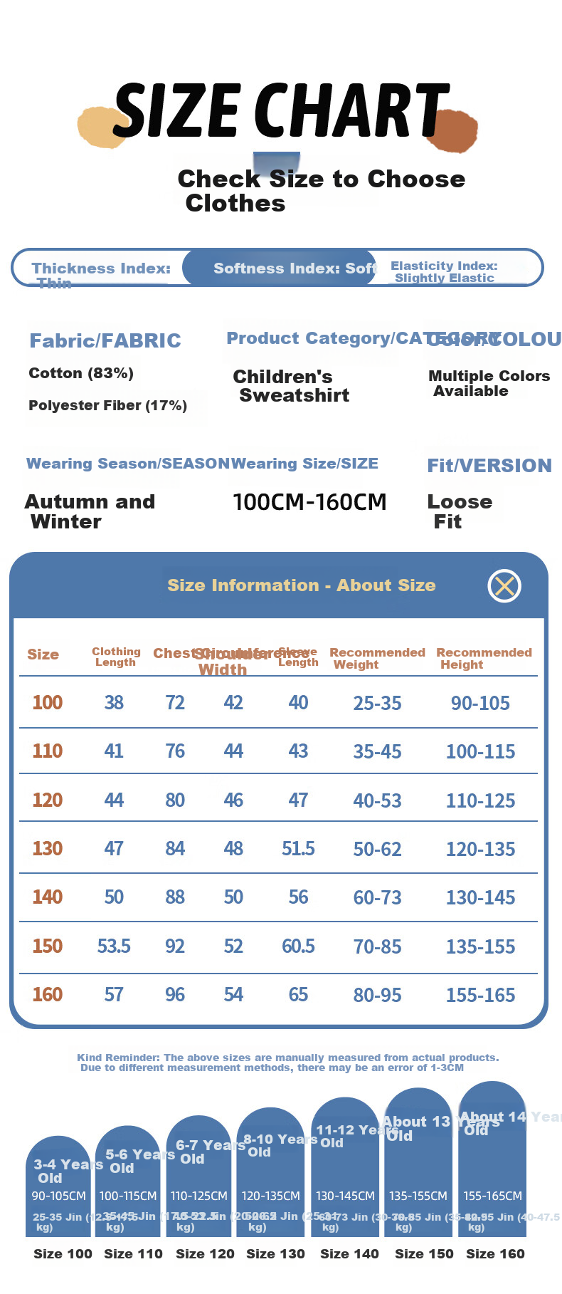 TonLion Boys' Pullover Sweatshirt Spring and Autumn Thin Round Neck Long Sleeve Base Shirt Gray 140cm 2