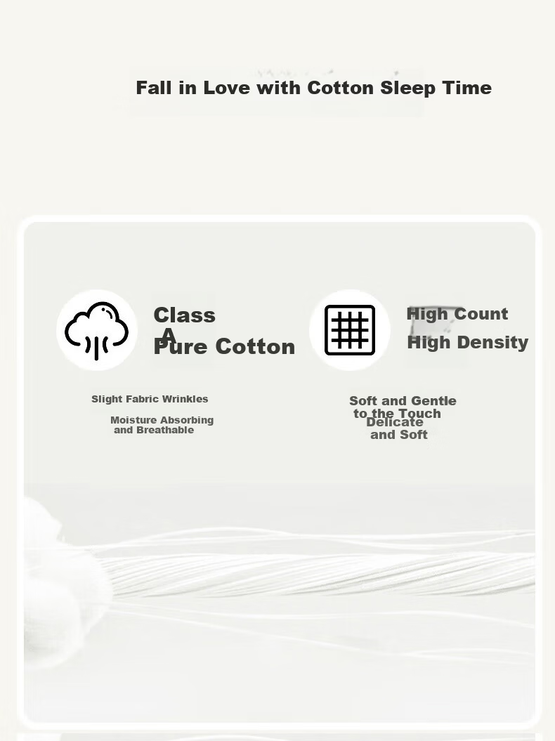 Grace Class A 7A Antibacterial 100% Cotton Bed Sheet Single Piece Home Bedspread 200x230cm Khaki Cloud Pattern 3