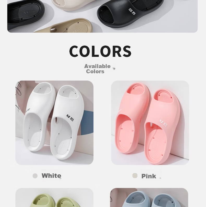 Warrior Professional Non-Slip Slippers Bathroom Outdoor Silent Lightweight Unisex Slippers HL0385 Green Size 38-39 5