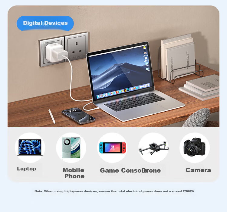 PHILIPS 30W Fast Charging UK Plug Power Strip Adapter British Hong Kong Singapore Dubai Malaysia 3-Socket 1.5m with USB 6