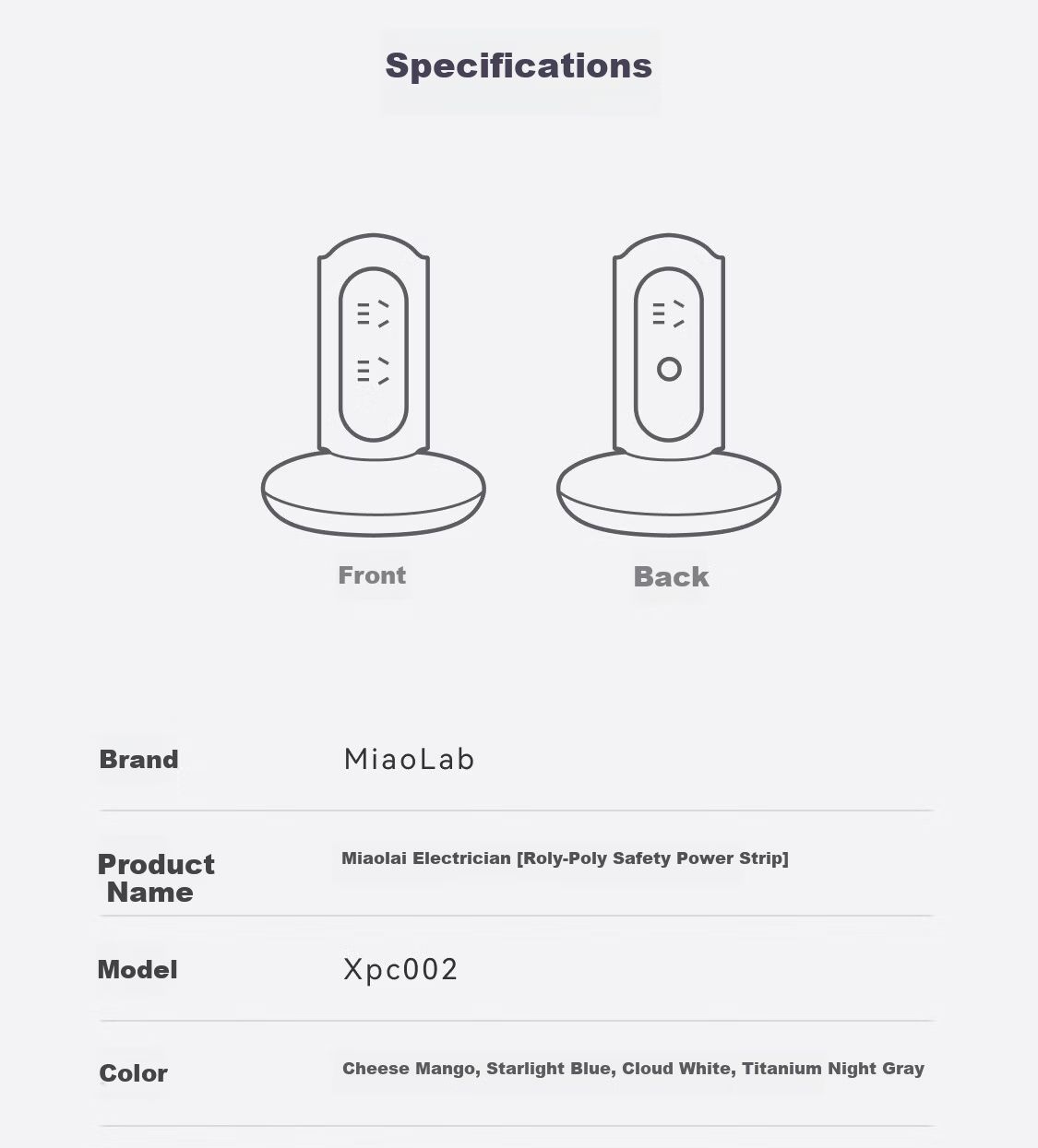 MIAOLAB Vertical Power Strip Socket High-End Fast Charging Desktop Charging Station for Home Office Compatible with Apple 17 Charger Huawei Xiaomi Tablet 26