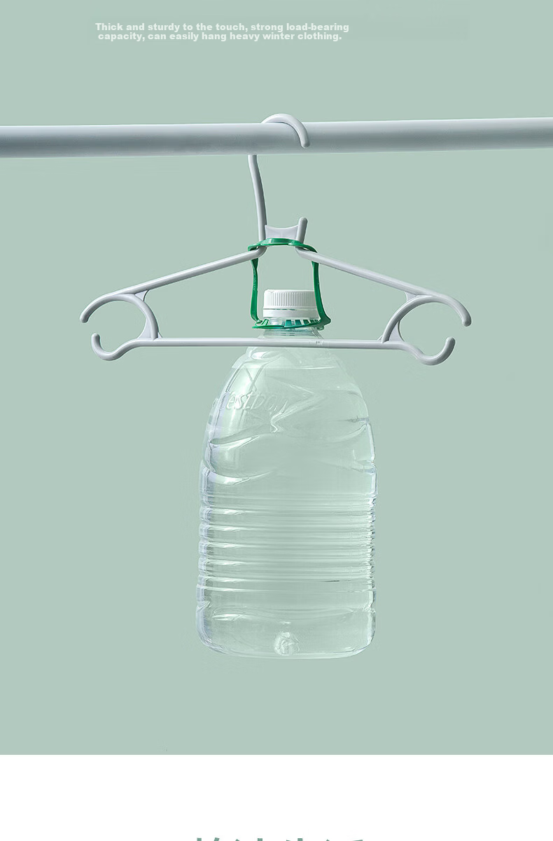 CHAHUA Hangers, Non-Slip Plastic Clothes Hangers for Home Use, Drying Rack, 12 Pieces 4
