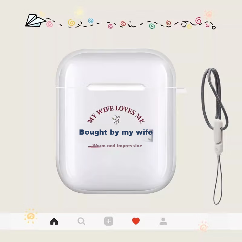 Beiyipin Cute Protective Case for AirPods Pro 2 Transparent Earphone Cover Compatible with Apple AirPods Pro Second Generation 4
