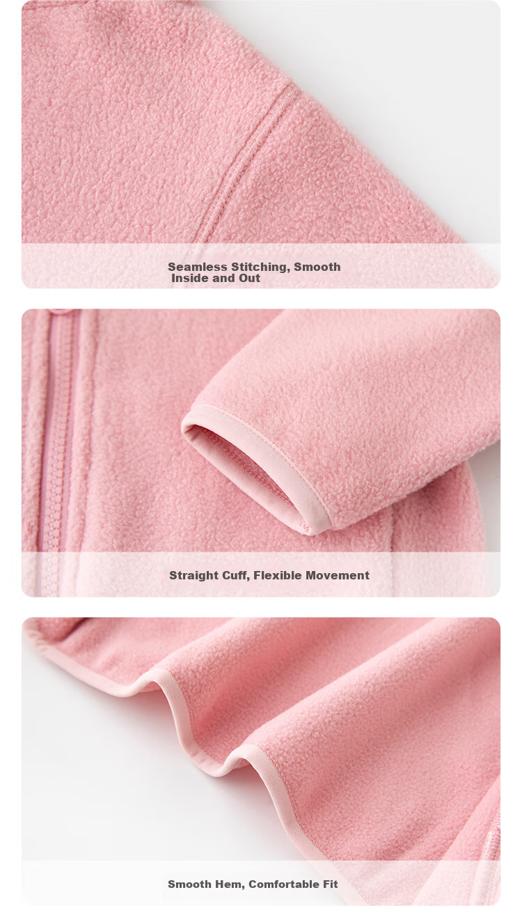 Babyprints Baby Fleece Jacket Zipper Cardigan Warm Autumn Winter Kids Clothing Camel 90 9