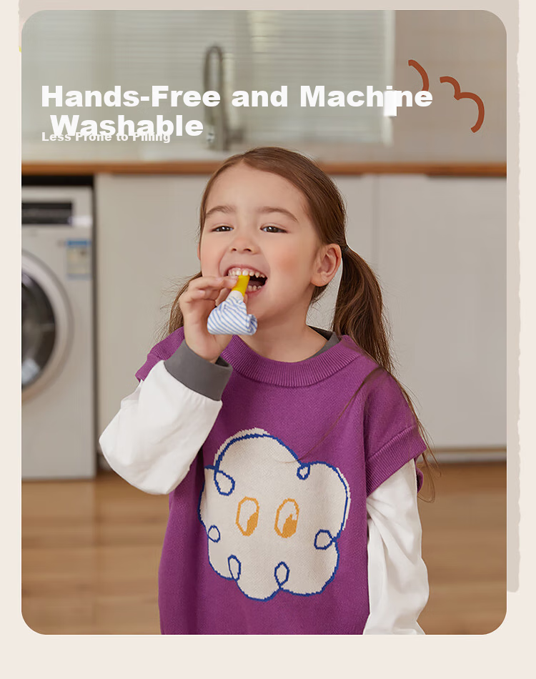 Papapapa Autumn Winter Baby Boys and Girls Knitted Pullover Sweater Vest Children's Purple 100 cm 5
