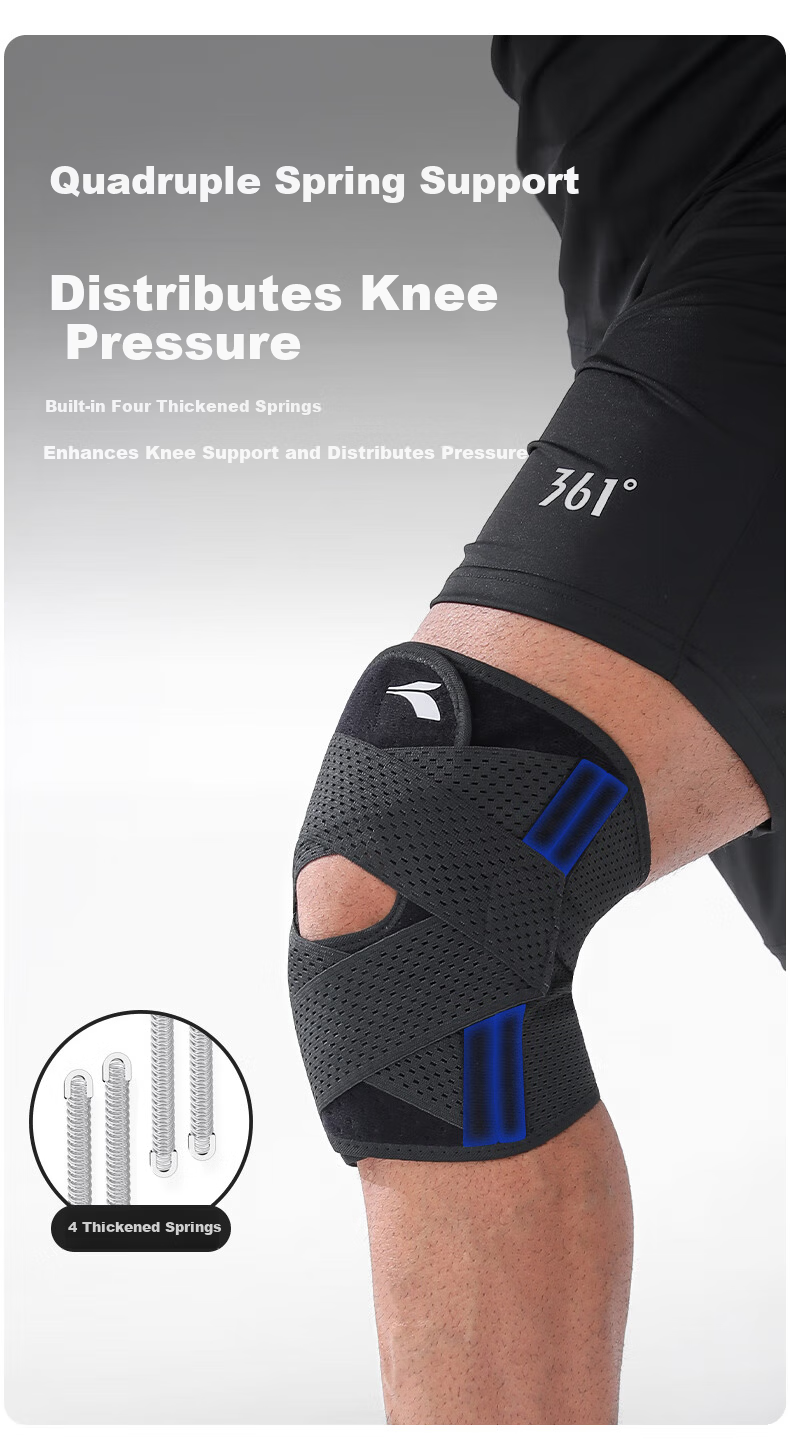 361° Knee Brace for Meniscus Injury, Medical Effusion, Sports Ligament Support, Knee Arthritis Protector, Summer Running and Hiking 5