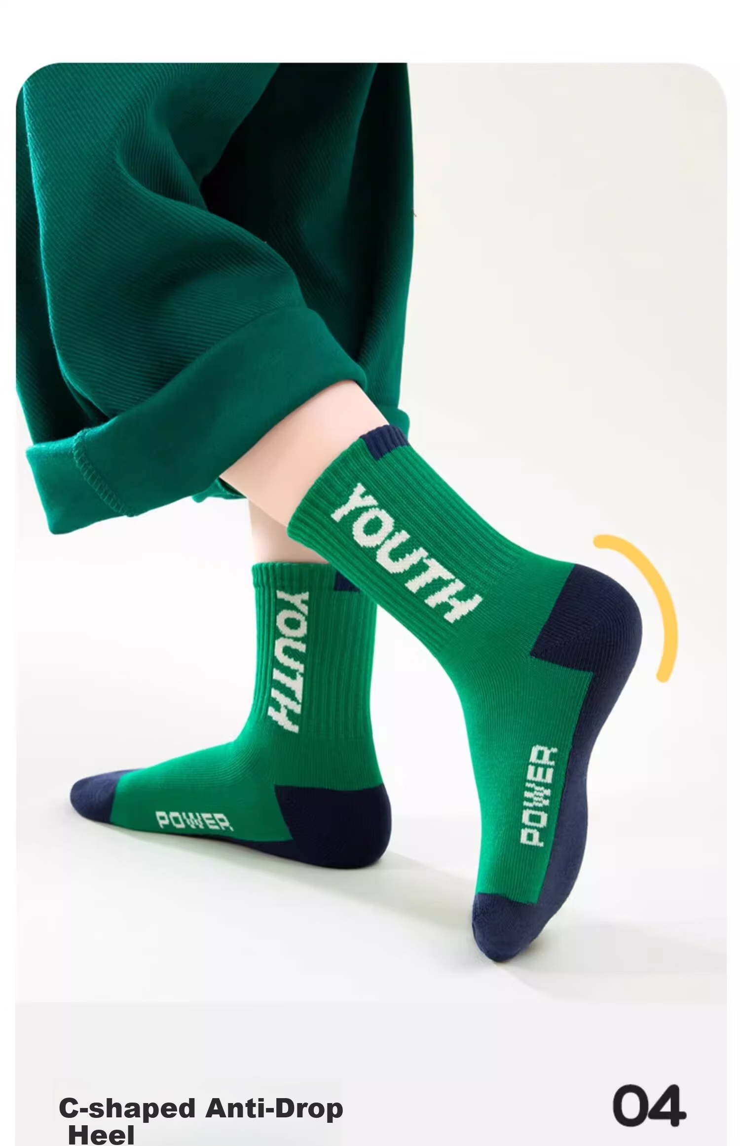 Ziyu Style Boys' Socks Spring and Autumn Soft Cotton Youth Sweat-Absorbing Odor-Resistant Sports Mid-Calf Socks for Children Spring and Summer 9