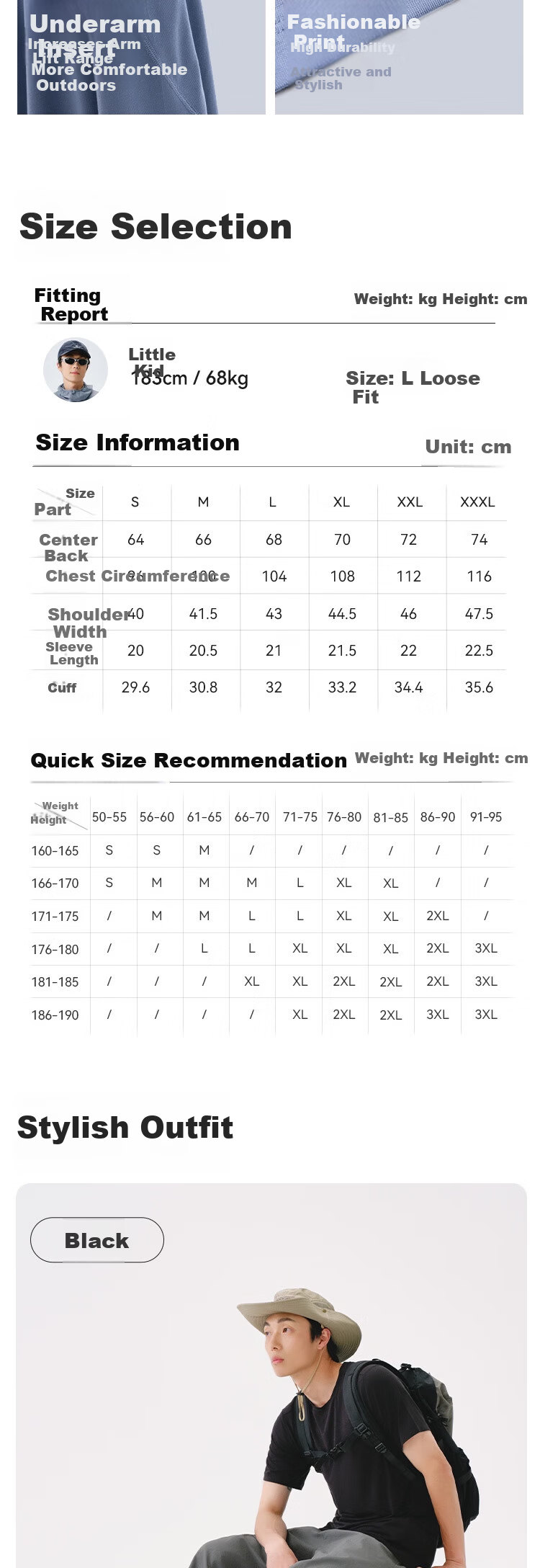 JD Jingzao Cooling Deodorant Wool Short Sleeve Men's Spring Summer High Elastic Antibacterial Breathable Sports Outdoor T-Shirt Light Mist Gray M 5