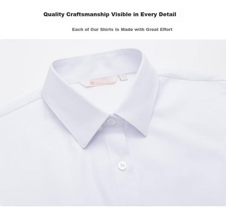 ROMON Women's Long Sleeve Shirt Spring Autumn Formal Office Slim Fit Workwear Blouse 5