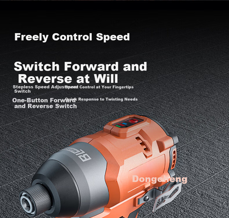 Dongcheng 12V Brushless Impact Screwdriver High Torque Cordless Drill Electric Screwdriver DCPL06-8(D) Single Battery 8
