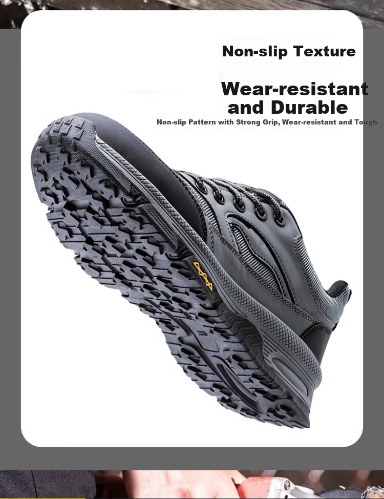 SHENGLI Safety Shoes for Men, Anti-Smashing, Puncture-Resistant, Breathable Work Boots 3350 Size 42 8