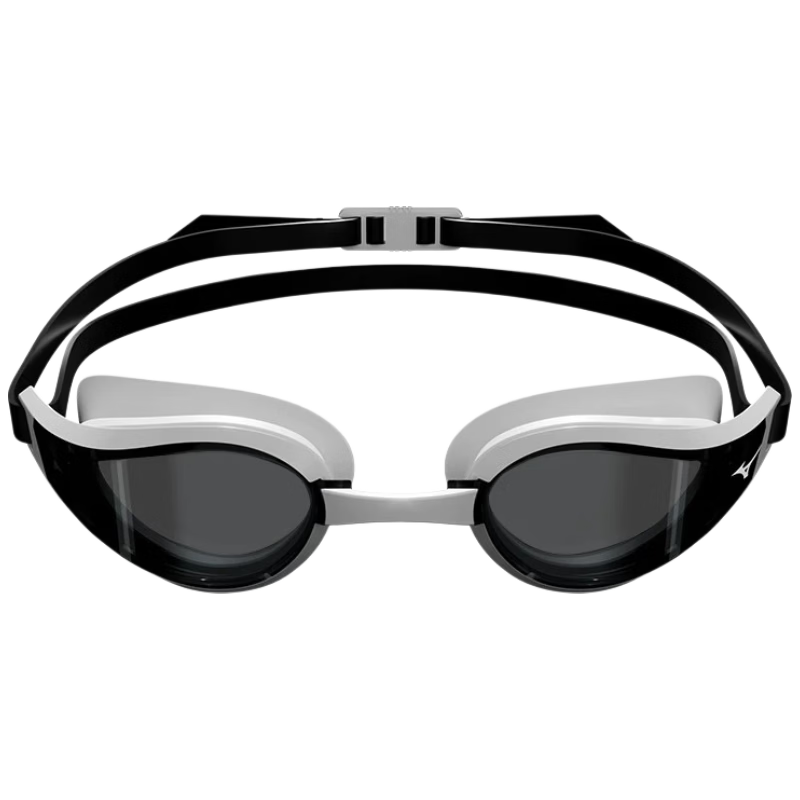 MIZUNO Women's Professional Training Waterproof Anti-Fog HD Swimming Goggles Men's Adult Swimming Gear C240 Black White 150