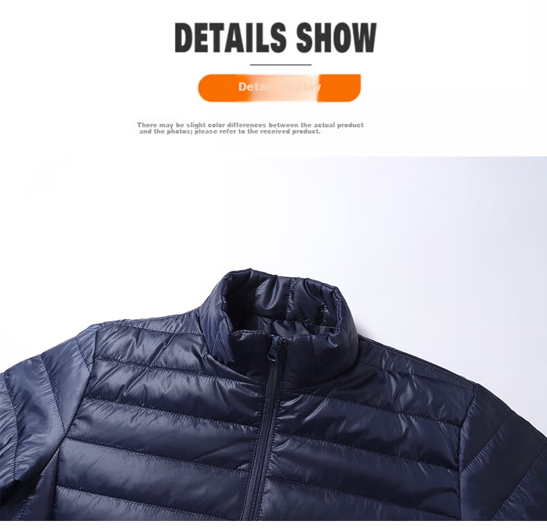 Miiow Men's Cotton Jacket Autumn Winter Stand Collar Lightweight Warm Outdoor Sports Casual Loose Fit Black 2XL 17