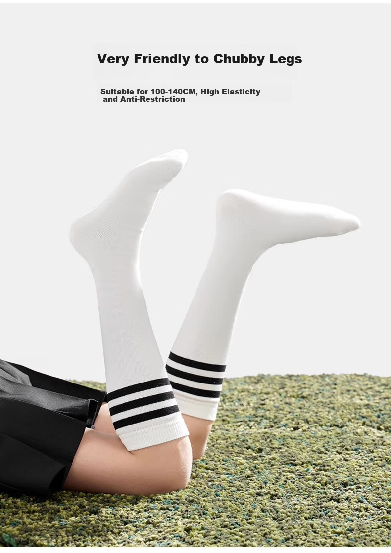Dingguagua Children's Knee-High Socks, Summer Thin Style, Half Tube White Student Socks, Spring And Autumn Sports Calf Socks for Boys And Girls, Mid-Calf Length 12