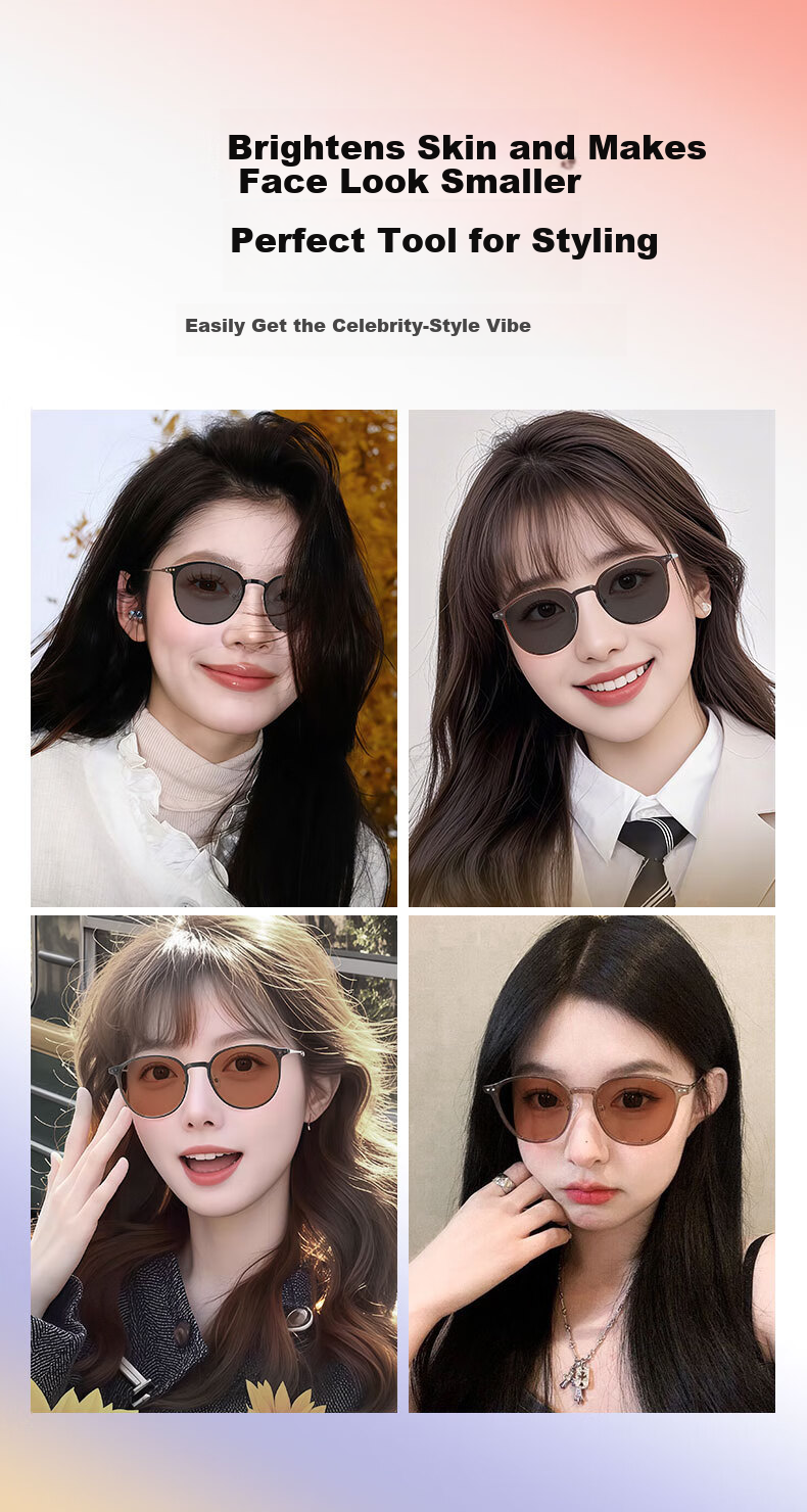 LOHO Photochromic Prescription Sunglasses Ultra-Light Brown UV Protection Optical Glasses 9