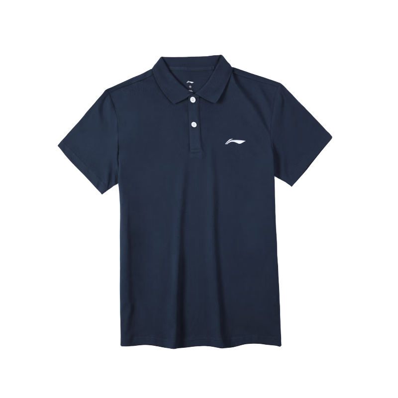 LI-NING Men's Short Sleeve Polo Shirt 2026 Summer New Pure Cotton Business Casual Sports T-Shirt with Collar