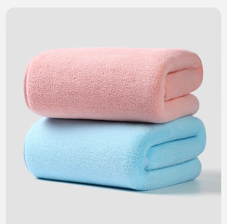 MINISO Kids Bath Towel Non-Pure Cotton Quick-Dry Absorbent Wearable Large Towel Wrap Blue 7
