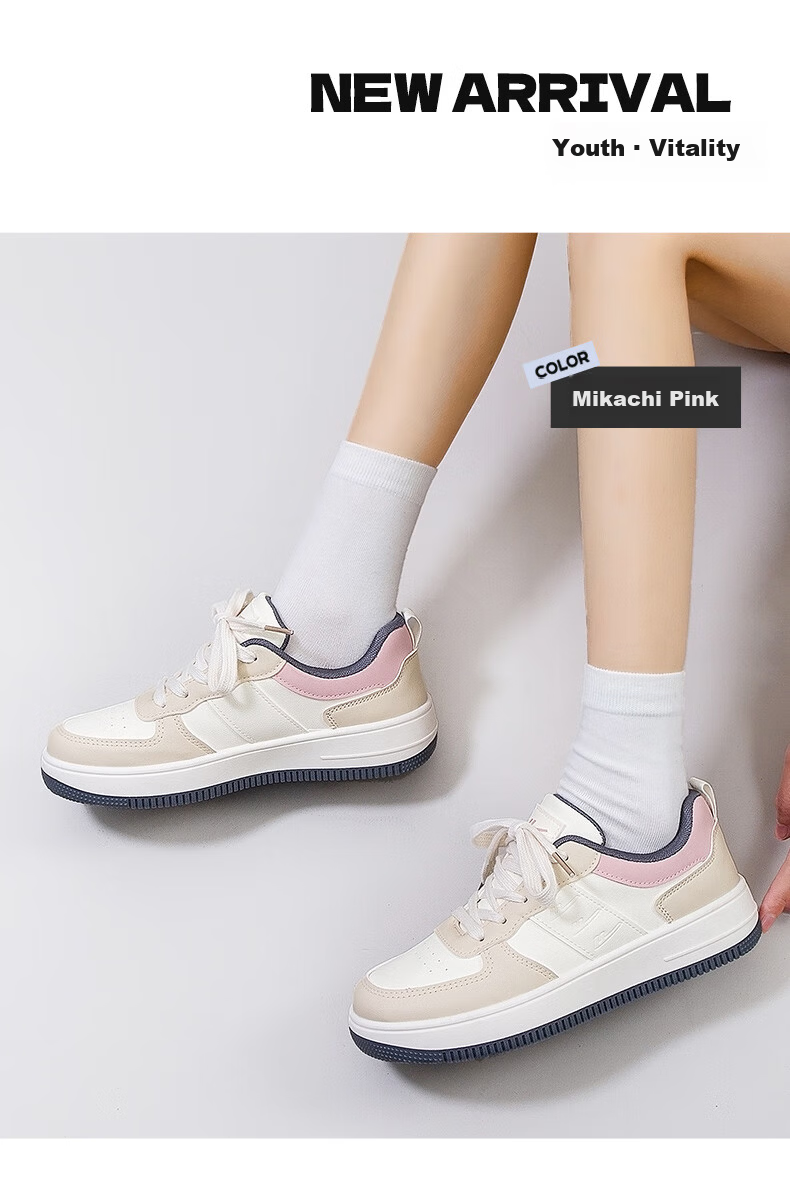 Warrior Official Women's Sneakers Summer New Versatile Student Lightweight White Shoes White 36 16