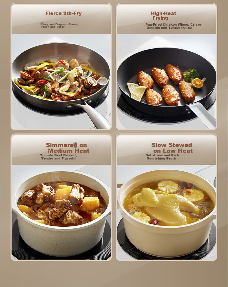 Midea Induction Cooker Double Burner Built-in High Power 3300W Multifunctional Electric Stove ZHE3317 11