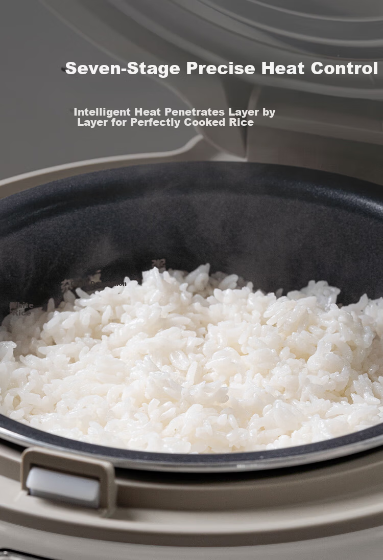 Buydeem Rice Cooker, Home Use Detachable Multi-Functional Large Capacity Cooking Pot, IH Heating Non-Stick Inner Pot, 2-5 People [Xiao Ge Huang] Rice Cooker + Barbecue Pot + Hot Pot, 3L 6