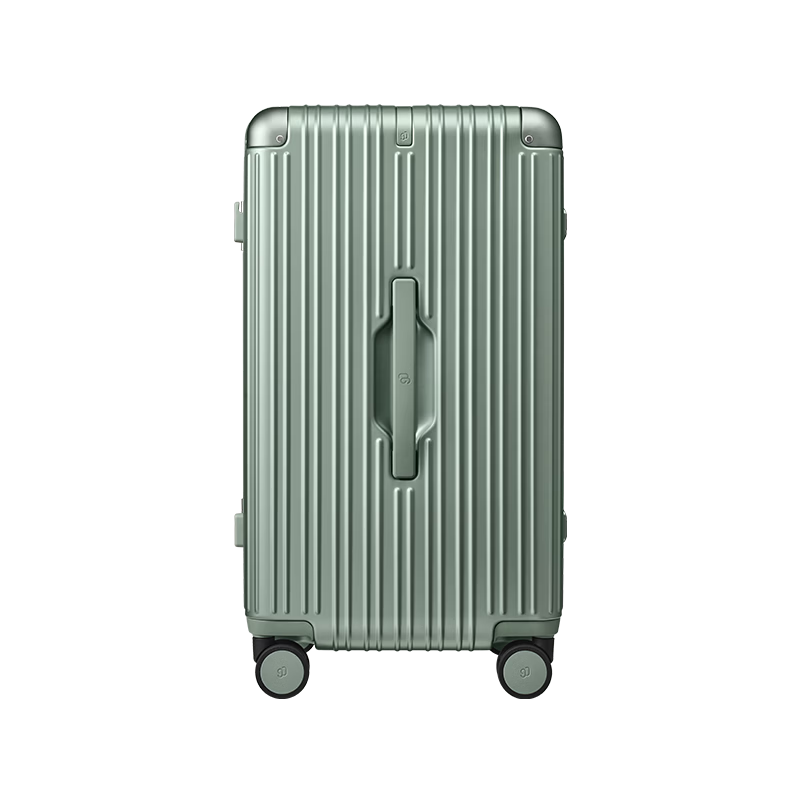 90 Points 24-Inch Aluminum Frame MAX Luggage 2026 New Travel Suitcase Large Capacity Trolley Case TSA Lock Moss Green