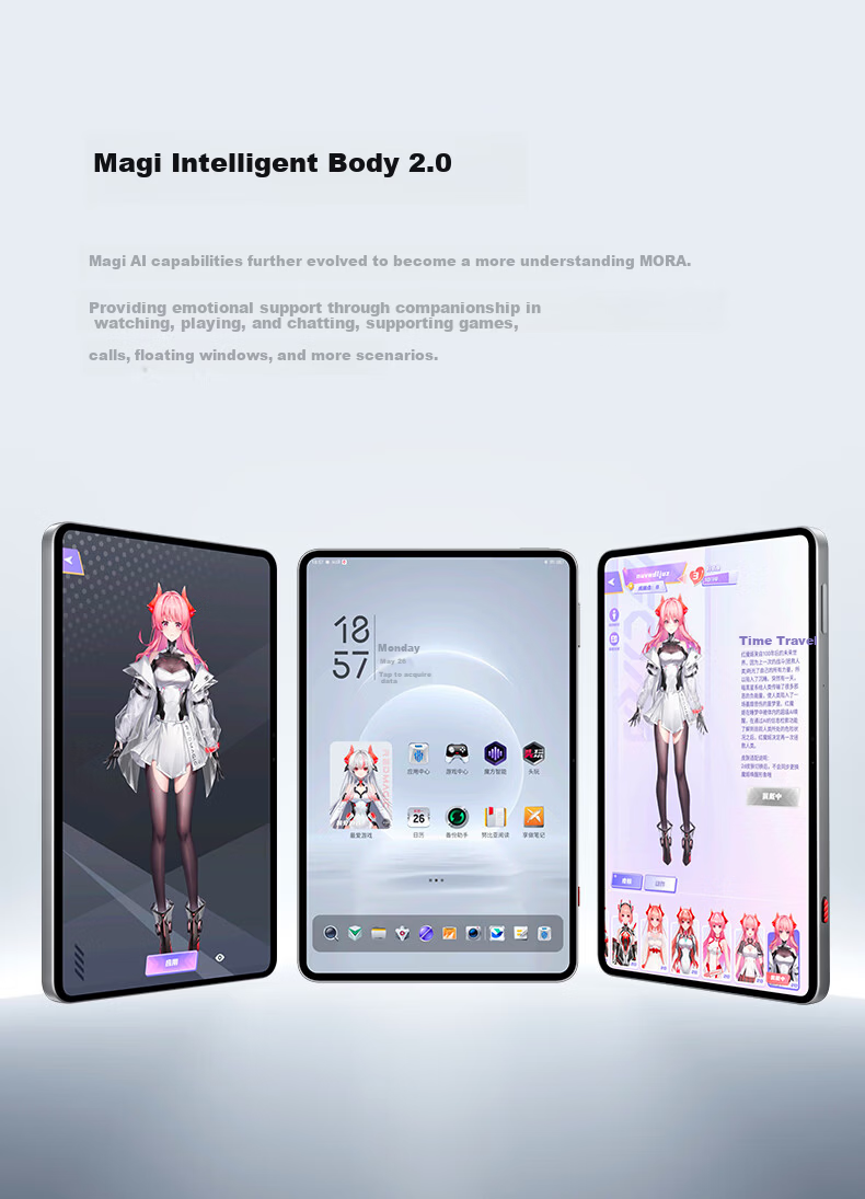 Nubiyahongmo Gaming Tablet 3 Pro, 9.06-Inch OLED Gaming Screen, Snapdragon 8 Ultimate Edition, 8200mAh Battery, Gaming Mini Tablet, 16GB+512GB Dark Night Versio 33