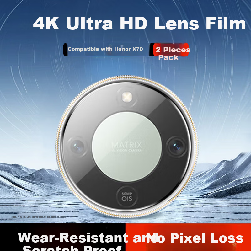 KOOLIFE [2 Pieces] Compatible with Honor X70 Lens Protector Film Rear Camera Protective Film AR Anti-Reflective Ultra-Thin High-Definition Scratch-Resistant Dustproof Film