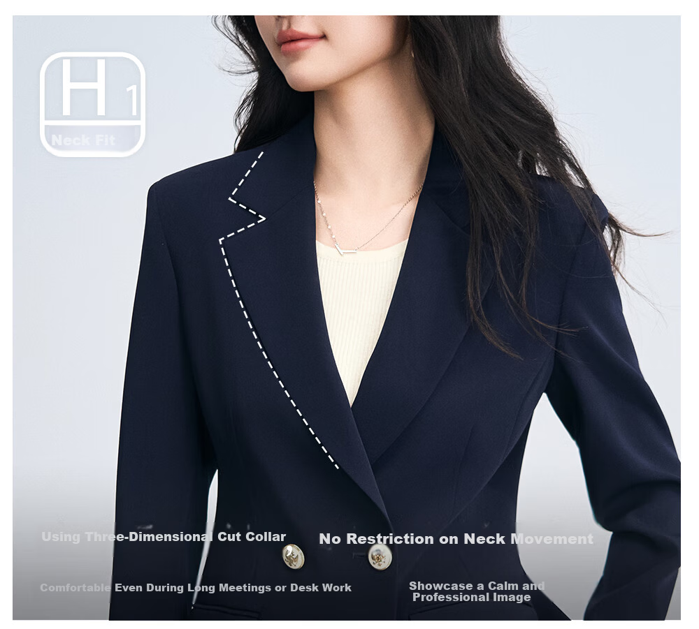 Miss Bird Women's Suit Set Interview Professional Formal High-End Business Workwear Blazer 4