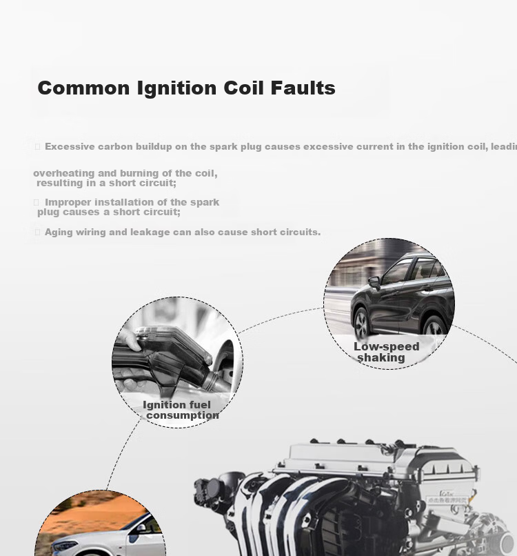 Wondfo Ignition Coil NS-9007E for Nissan Teana, Murano, Infiniti QX50, G25, FX35, QX70, Q70, Q50 4