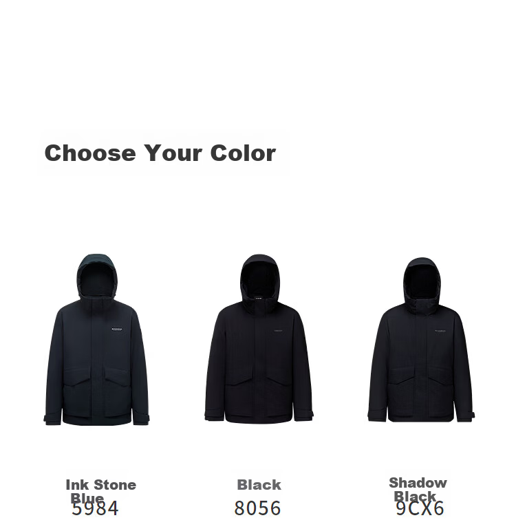 BOSIDENG 25-Year Winter Men's 90% Down Loose Casual Thickened Hooded Crew Neck Classic Casual Gift Jacket 6