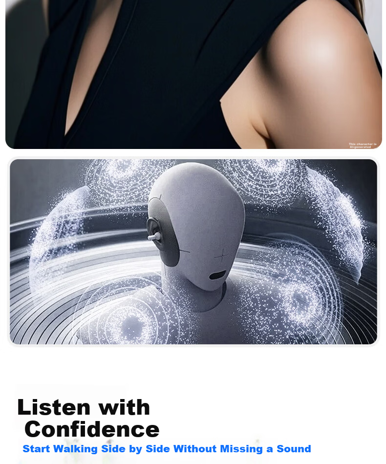 D.ROB D.ROB Clip-on AI Translation Wireless Bluetooth Earphones Power Bank 2-in-1 Long Battery Life Compatible with Huawei Xiaomi Apple K75 Ink Black 19