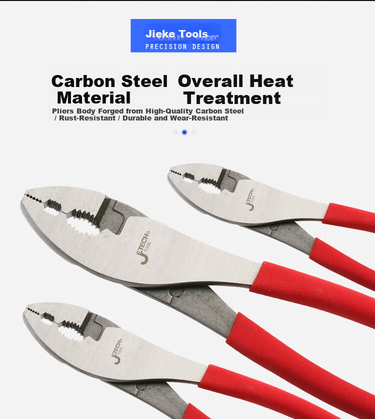 JETECH Multifunctional Dual-Hole Water Pump Pliers Carp Mouth Pliers 8-Inch CP-8 Household Pipe Repair Tool 2