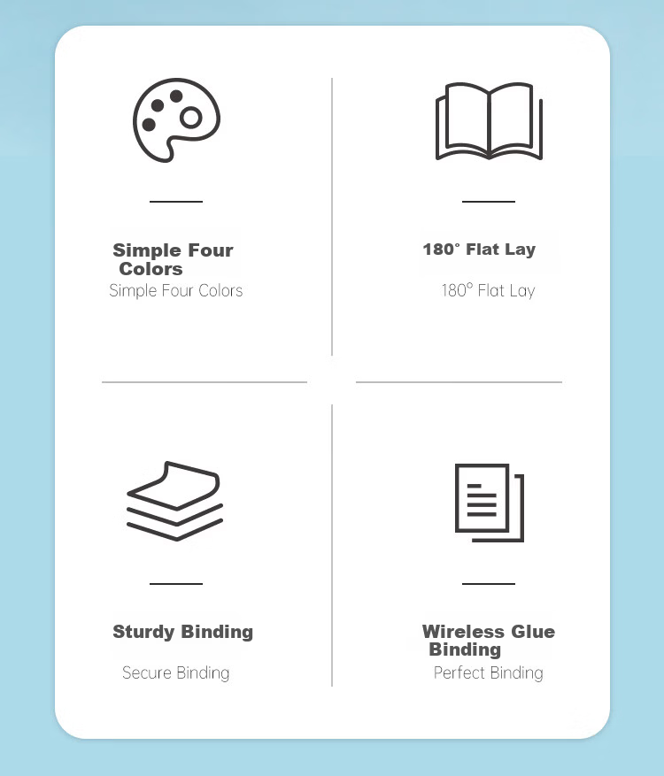 COMIX A5/58 Sheets/3 Books, Wirebound Soft Cover Notebook, Meeting Notebook, Soft Cover Study And Homework Book/work Journal, Fashionable Office EC7653-3 with 2