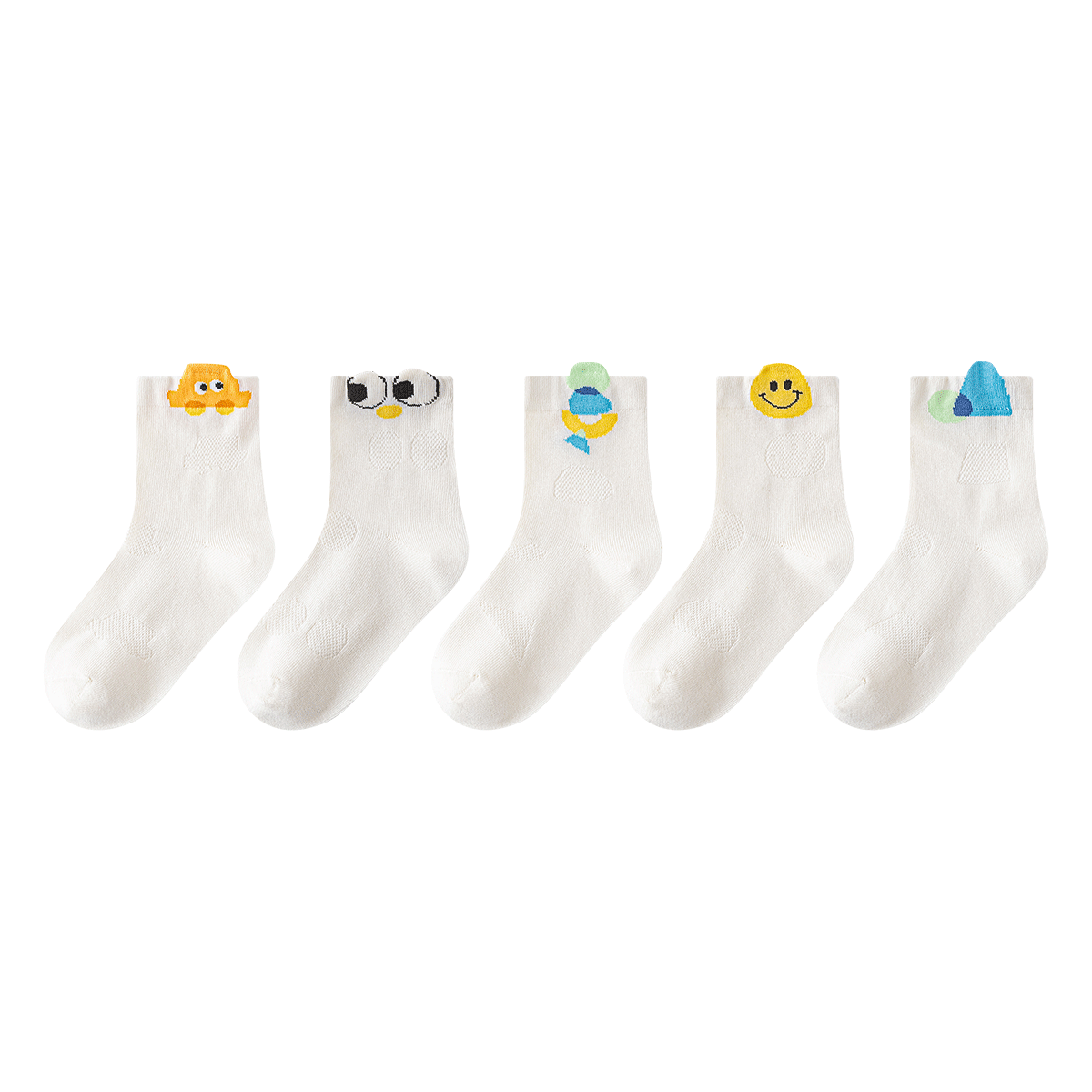 Little Pig Banner Class A Children's Socks Summer Thin Mesh Breathable Socks Boys Girls High Elastic Seamless Mid-calf Socks for Older Kids